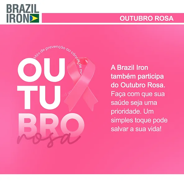 Brazil Iron Supports October Rosa | Brazil Iron